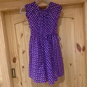 Lands end kids heart fit and flare dress